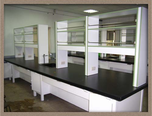 中央實驗桌(含水槽.藥架)