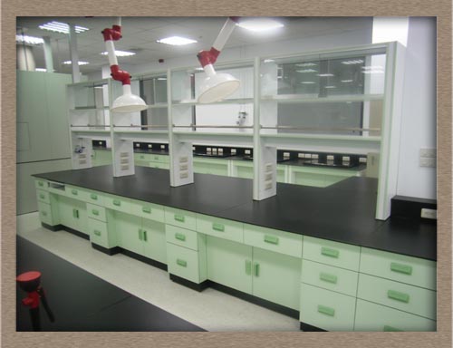中央實驗桌(含藥架/萬向抽氣罩)